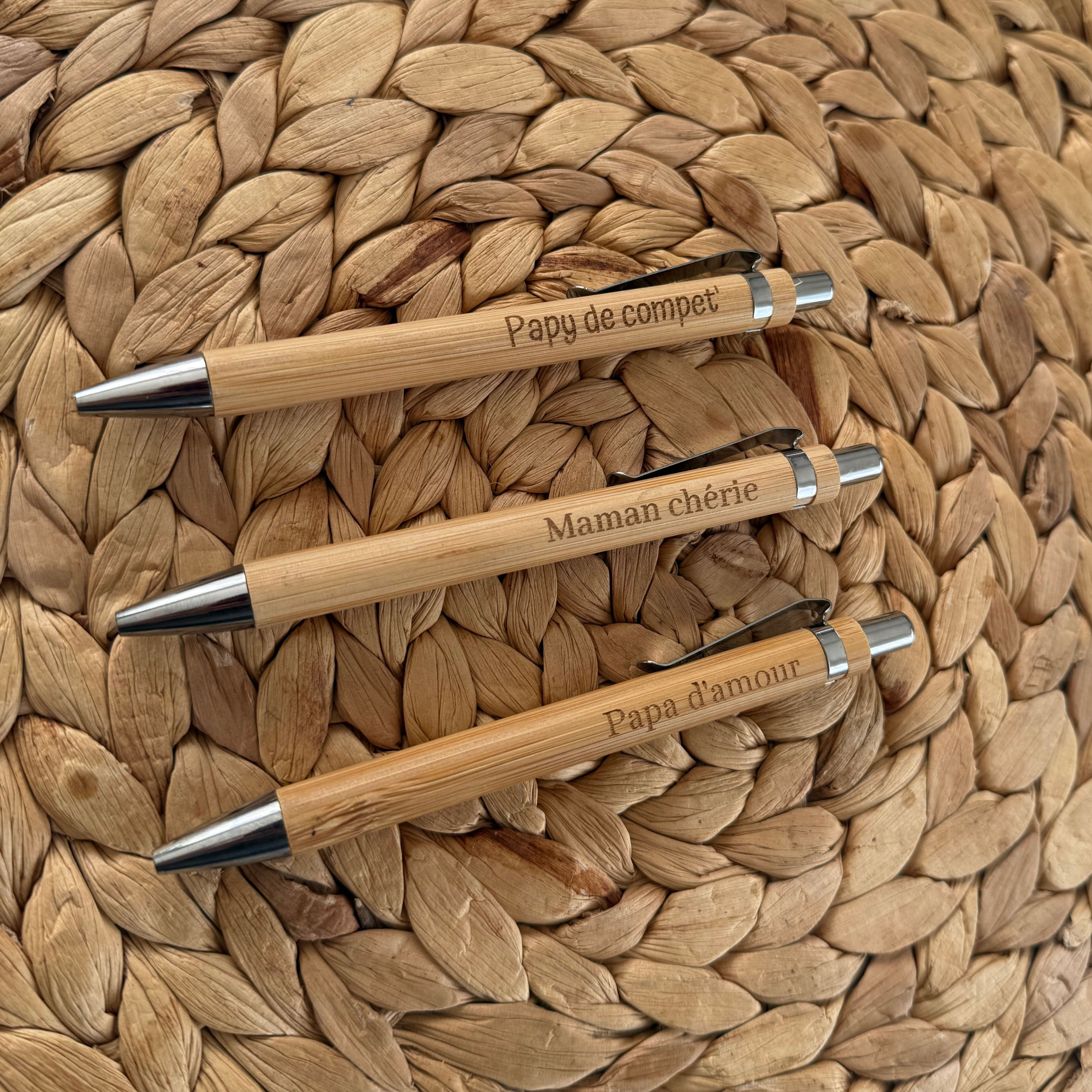 Stylos en bambou – Image 3